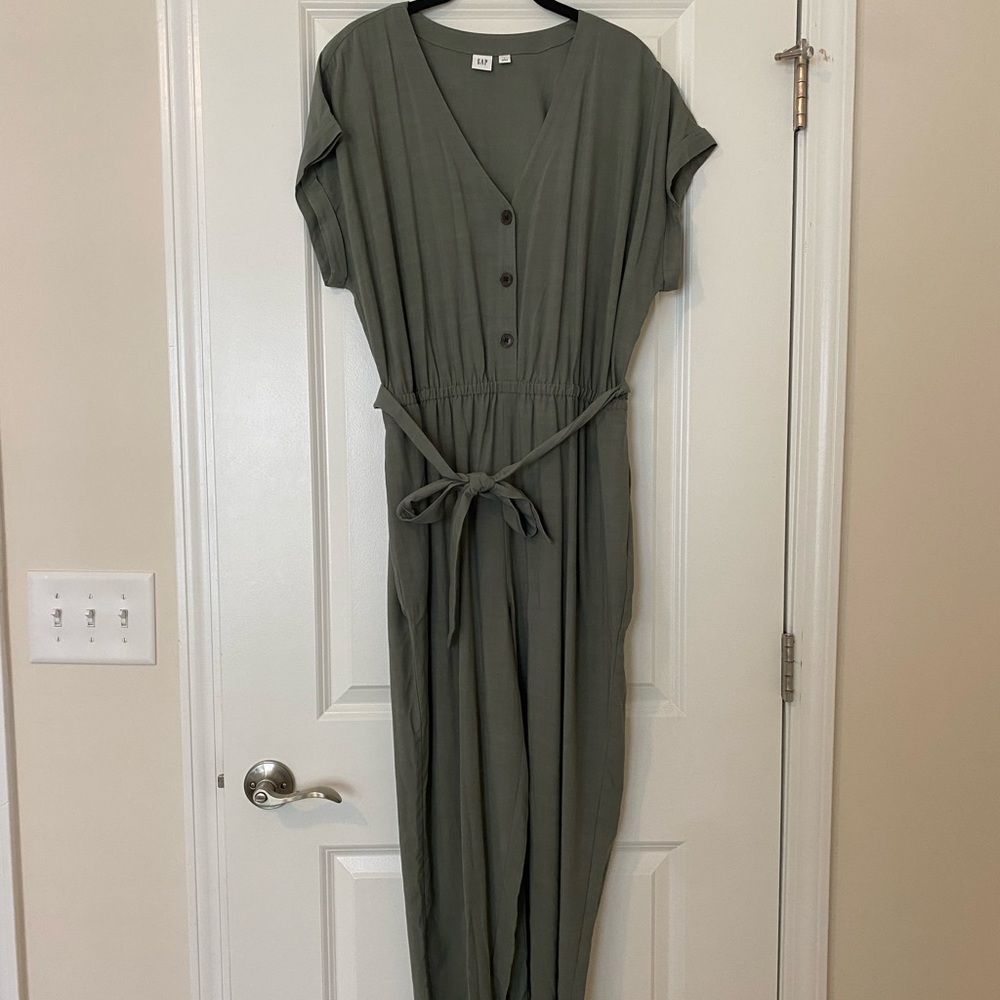 Green jumpsuit